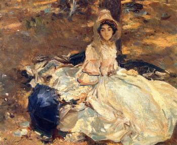 John Singer Sargent : The Pink Dress